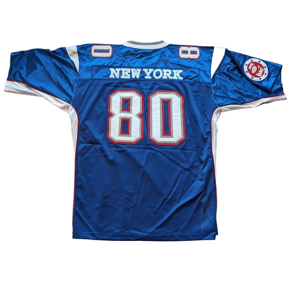 Vintage Y2K Clench #80 New York 5ac Football Jersey 2XL NY Giants Colors NWT